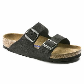 Arizona Birkenstock Soft Footbed Semisove Damske Čierne | SK 44XYU